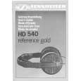 SENNHEISER HD 540 REFERENCE GOLD Owners Manual
