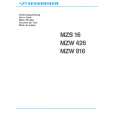 SENNHEISER MZS 16 MZW 426 MZW 816 Owners Manual